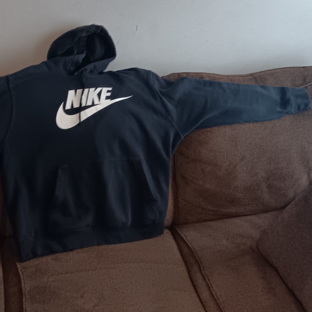 Nike Black and White Hoodie
